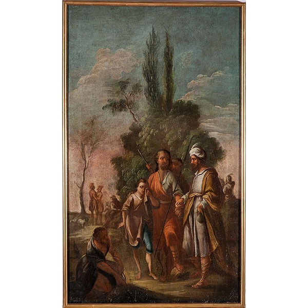 Escuela española S. XVIII "La venta de José"