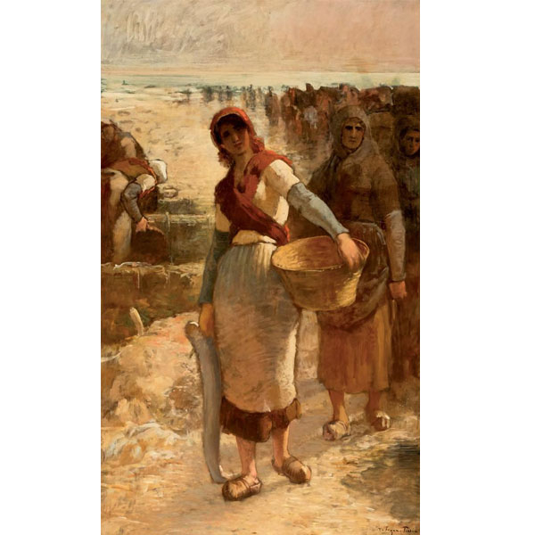 François Feyen-Perrin.  "Pescadoras de Bretaña". 