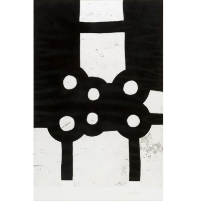 Eduardo Chillida. Leizaran &quot;Leizaran (1987)&quot;. Aguafuerte sobre papel Rives BFK. 