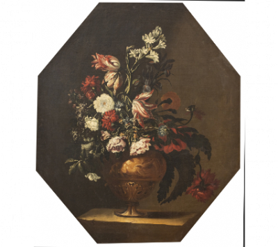 GUILLERMO MESQUIDA (Palma de Mallorca, 1675- 1747) Pareja de jarrones de flores
