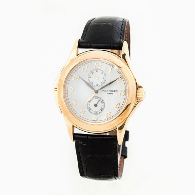 Reloj cab., suizo, PATEK PHILIPPE 'Travel Time', Ref 5134J-001 en oro amarillo 18 K con cristal zafiro 