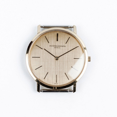 Reloj caballero suizo VACHERON &amp; CONSTANTIN, en caja original, extraplana, de oro amarillo. 33 mm.
