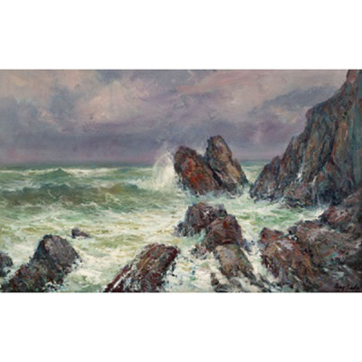 JUAN  BAY&Oacute;N SALADO "BAY-SALA"  (Logro&ntilde;o 1913 - Bilbao 1995) "El mar, Arminza "