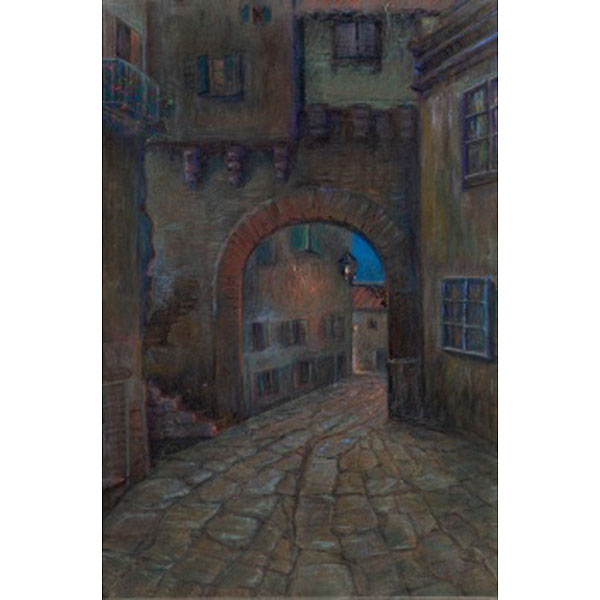 VALENTÍN DE ZUBIAURRE AGUIRREZABAL  (Madrid 1879 - 1963) "Arco de pueblo vasco"