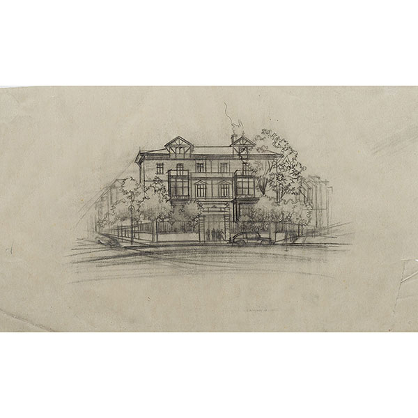 "Proyecto de edificio arquitectónico"   ISIDORO GUINEA (Bilbao, 1893-1947) 