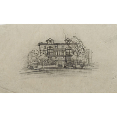 &quot;Proyecto de edificio arquitectónico&quot;   ISIDORO GUINEA (Bilbao, 1893-1947) 
