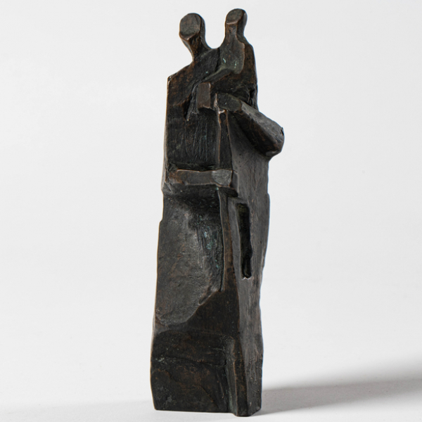 "San Crist&oacute;bal" Escultura en bronce.  JORGE OTEIZA (Orio, 1908-San Sebasti&aacute;n, 2003). 