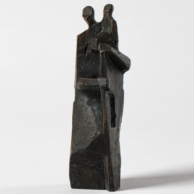 "San Crist&oacute;bal" Escultura en bronce.  JORGE OTEIZA (Orio, 1908-San Sebasti&aacute;n, 2003). 