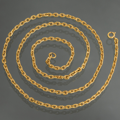 Cadena de eslabones en oro amarillo de 18kt.