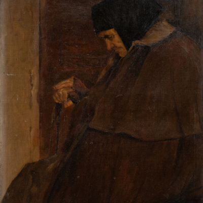 &quot;La Abuela&quot;  ESCUELA ESPAÑOLA, Siglo XIX-XX