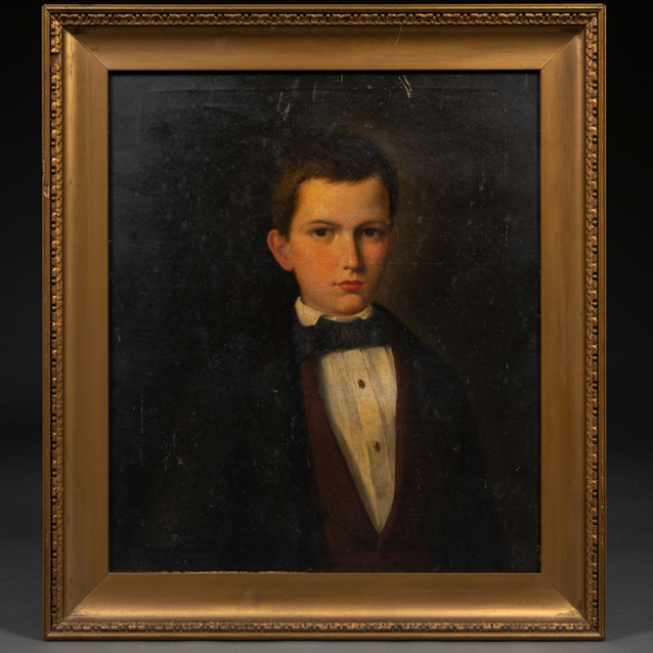 "Retrato de Joven"  ESCUELA ESPA&Ntilde;OLA, Siglo XIX 