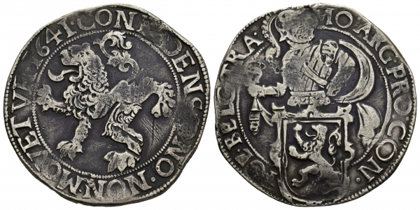 HOLANDA 1641, Lion Daalder (KM-15.2) MBC