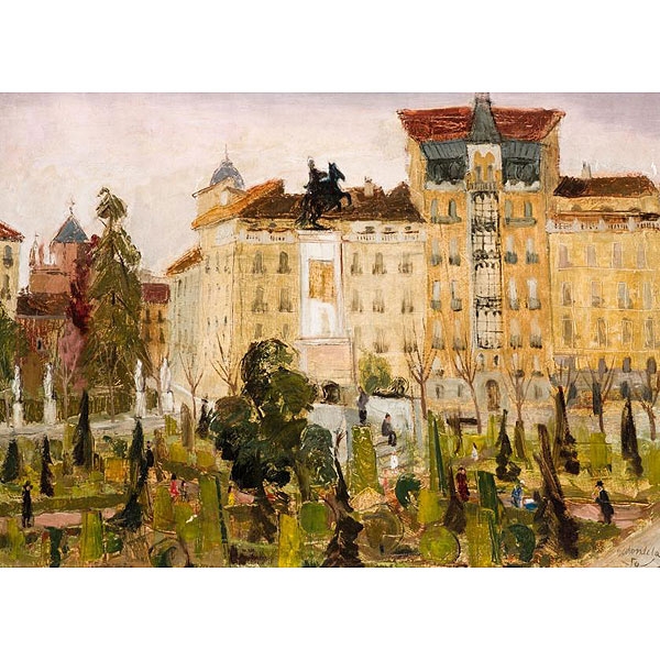 Agustín Redondela. (1922 - 2015)  &quot;Plaza de Oriente&quot;.