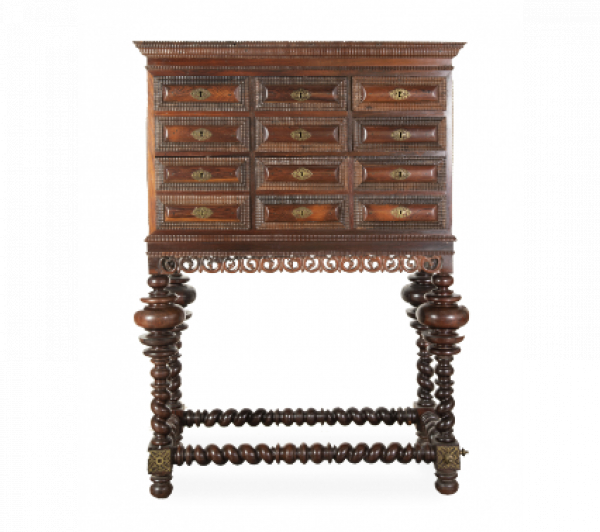 Contador de madera de palosanto Trabajo portugu&eacute;s, S. XVIII