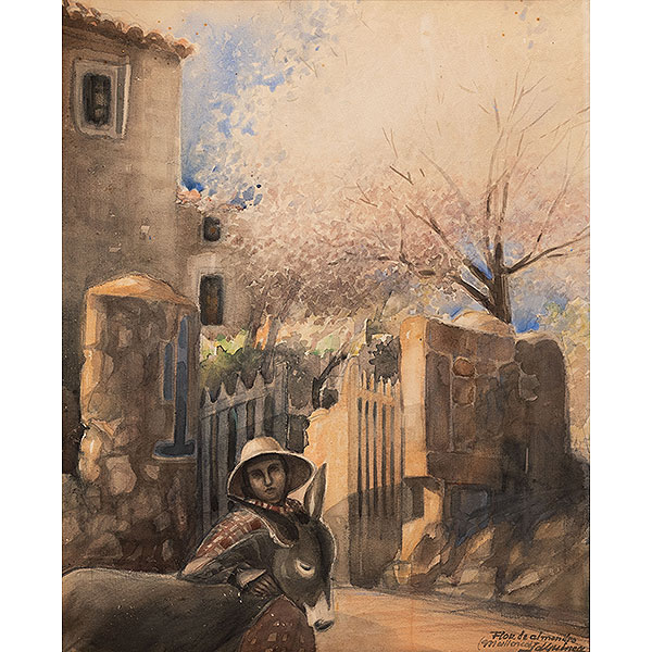 "Flor de Almendro"   ISIDORO GUINEA (Bilbao, 1893-1947)
