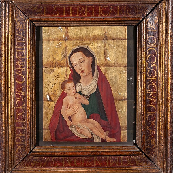 Siguiendo modelos flamencos S.XIX "Virgen con Niño"