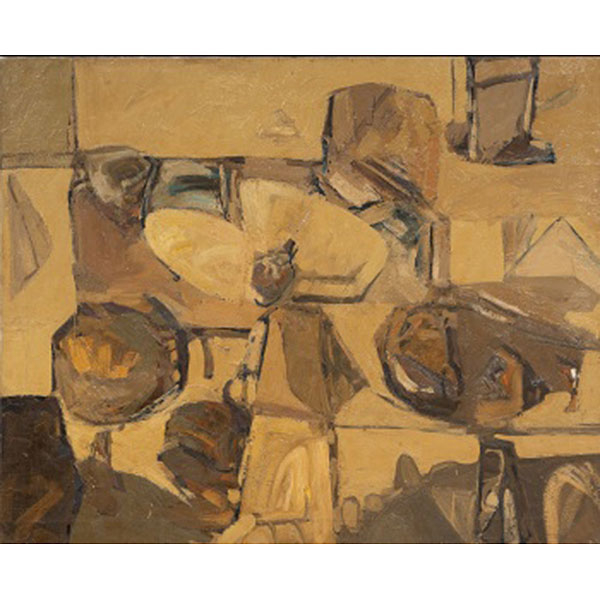 XABIER AGIRRE UNAMUNO (Bergara, Guipúzcoa, 1955) "Bodegón y figuras" Firmado: Agirre 80 Óleo / Lienzo