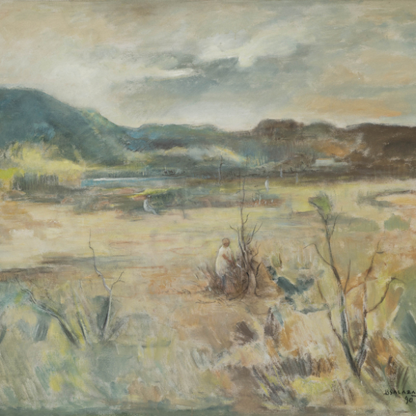"Paisaje"  BRAULIO SALAZAR (Valencia, Carabobo, 1917-2008)