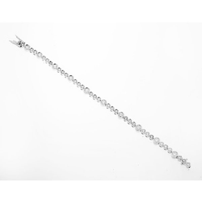 Pulsera riviere en oro blanco con 40 diamates talla brillante