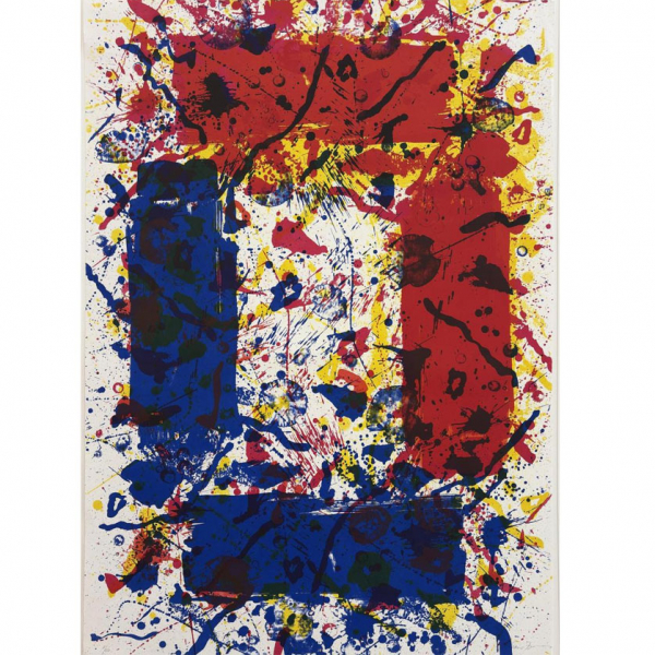 Sam Francis. "SF-267 (1982)". Litograf&iacute;a sobre papel. Firmada en el &aacute;ngulo inderior derecho.