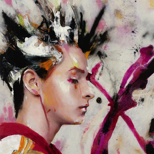 Lita Cabellut (1961).  "Robert (2017)". Técnica mixta sobre lienzo. Firmado y fechado al dorso.