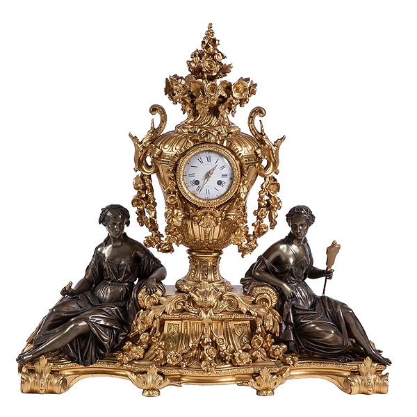 Gran guarnici&oacute;n francesa de bronce Napole&oacute;n III