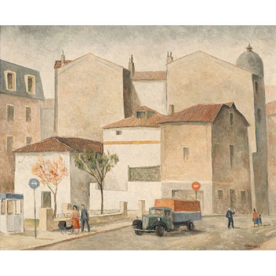 JOS&Eacute; LUIS P&Eacute;REZ D&Iacute;EZ  (Bilbao 1931 -1992) "Satistegui. Algorta"