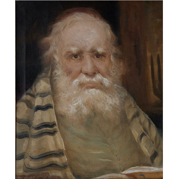 Desconocido Francés – Le Viux Rabino – Óleo sobre Tela