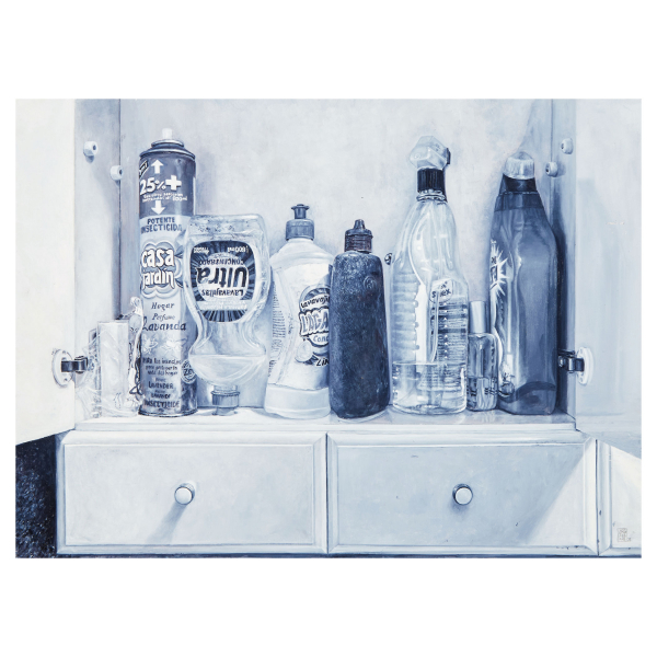 Jorge Alba Arias (Sabadell, Barcelona, 1964) Limpieza 1. Óleo sobre tabla.