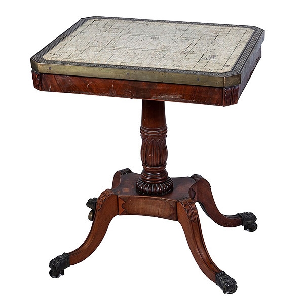 Mesa auxiliar inglesa de caoba