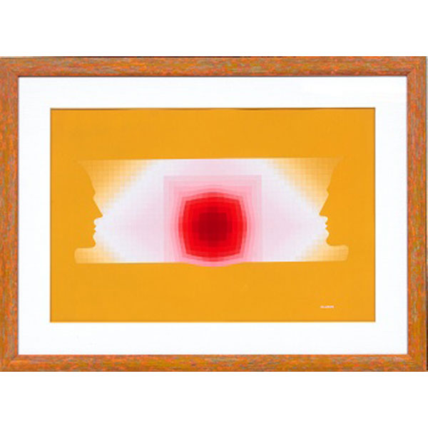 ETIENNE ELIAS   (1936-2007)  "Espejo "  Firmado: Elías / 73  Óleo / Cartulina 