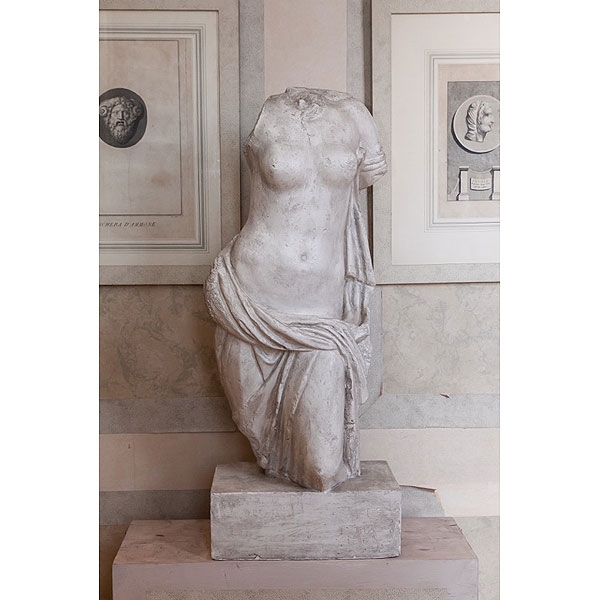 Torso cl&aacute;sico de escayola, S.XIX