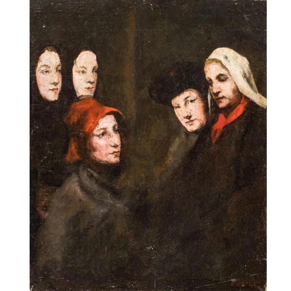 Augustin Théodule Ribot.  &quot;Drama von Shakespeare&quot;. Óleo sobre lienzo.