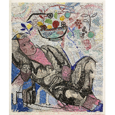 SANDRO CHIA (Italia 1946) - Sin título (1990-1999).  Mosaico