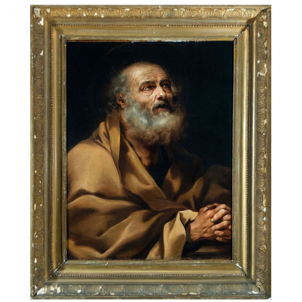 AURELIANO MILANI "El arrepentimiento de Pedro"  Italia, siglo XVII.