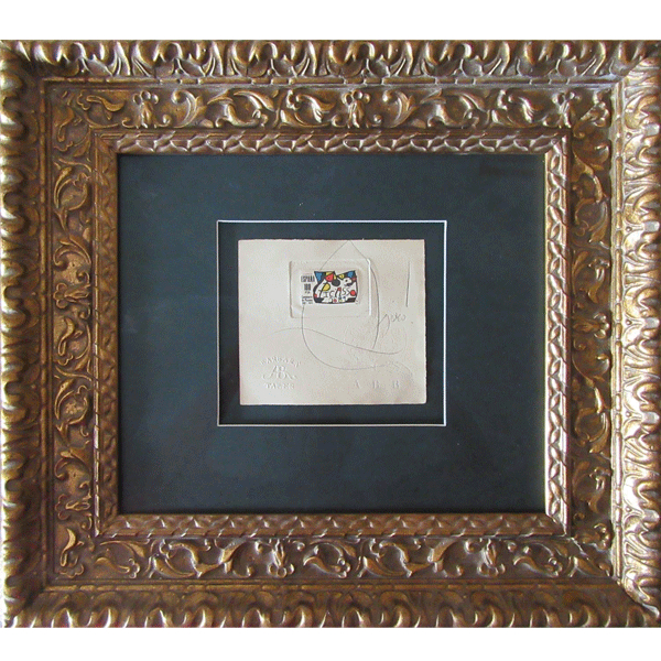 Joan Miró: "Sello homenaje a Picasso" 6/15