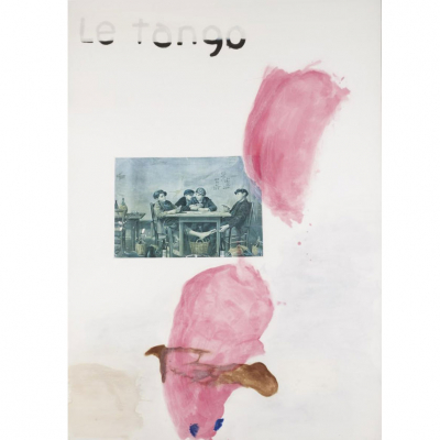 Julian Schnabel. &quot;Le Tango (1991)&quot;. Grabado con aguatinta firmado