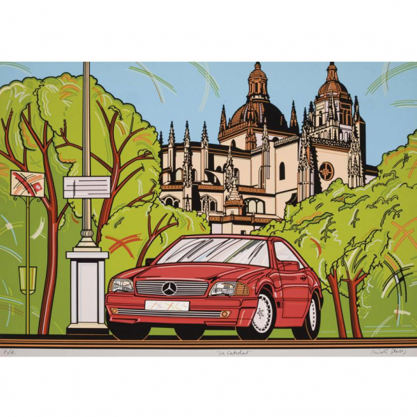 Nicolas Gless. "La catedral". Serigrafía sobre papel. 