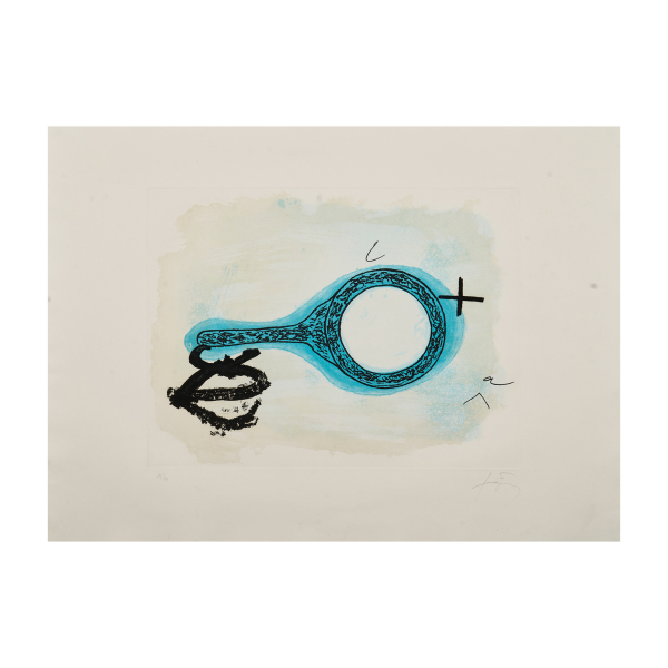 Antoni Tàpies (Barcelona, 1923-2012) Aparicions I. Grabado al aguafuerte y aguatinta en varios colores sobre papel Guarro.