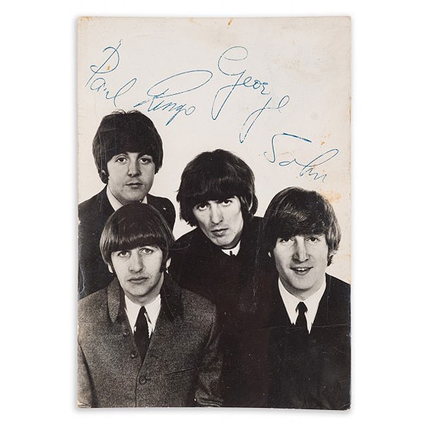 The Beatles. Fotografía firmada