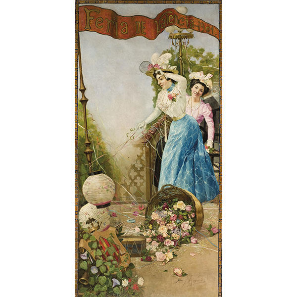 Joaqu&iacute;n Agrasot. Cartel Feria Valencia 1901