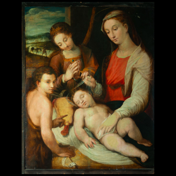 Escuela Renacentista Italiana del siglo XVI - Antigua atribución a Bartolomeo Ramenghi el Viejo (1485-1542).