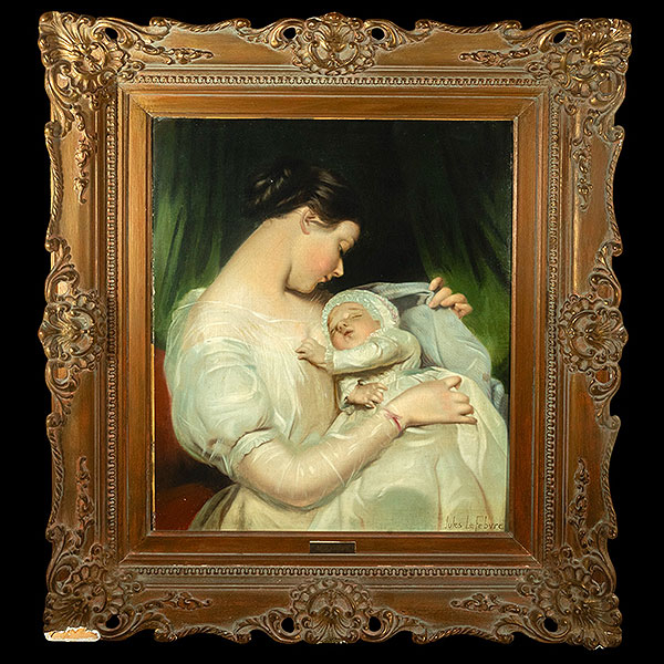 Jules Joseph Lefebvre (1836-1911) - Madre con su hijo. 