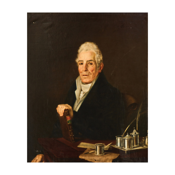 Joaquín Manuel Fernández Cruzado (Cádiz, 1781-1856) Retrato de caballero. Óleo sobre tela. Firmado, fechado en 1825 y localizado en Cádiz.