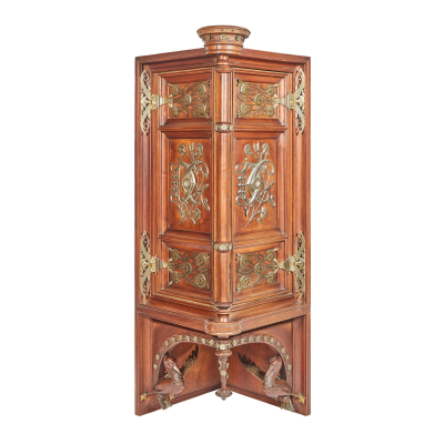 Antoni Gaudí (Reus, Tarragona, 1852-Barcelona, 1926).  Mueble rinconero auxiliar procedente de la residencia de los Señores Manel Vicens y Dolors Giralt en Alella, c.1880.