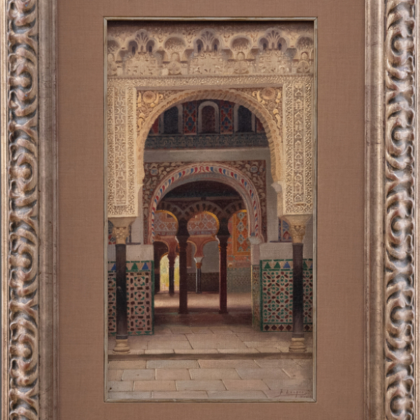 "Interior del Alcázar de Sevilla"  FERNANDO LIGER HIDALGO (Sevilla, 1880-1945)