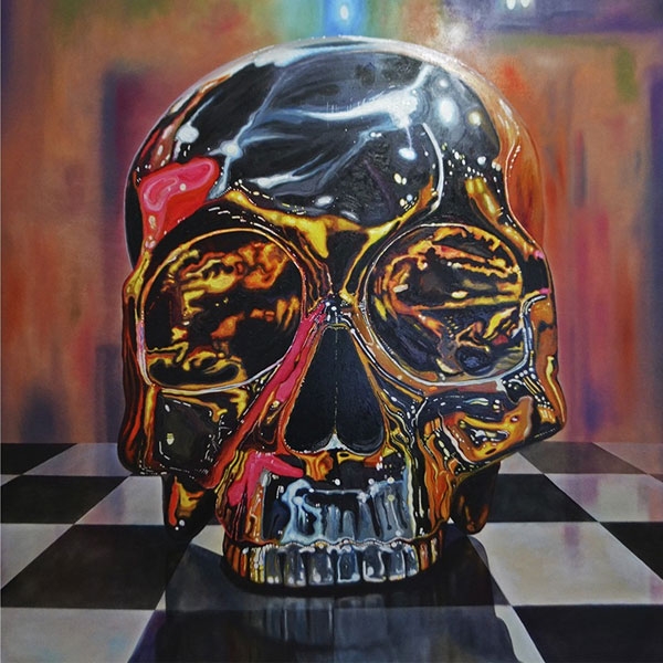 Humberto Ramírez – Cráneo Camp – Óleo sobre tela
