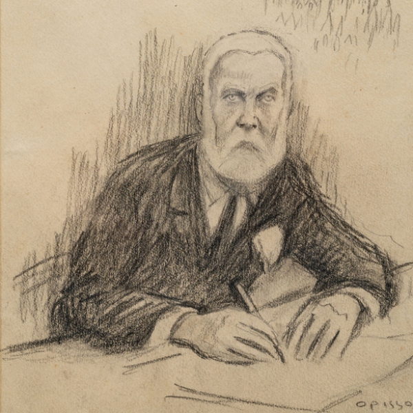 "El arquitecto Gaudí".  RICARDO OPISSO (Tarragona, 1880- Barcelona, 1966).  