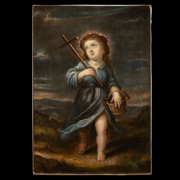 Santo Niño Jesús de la Pasión, escuela flamenca del siglo XVII.