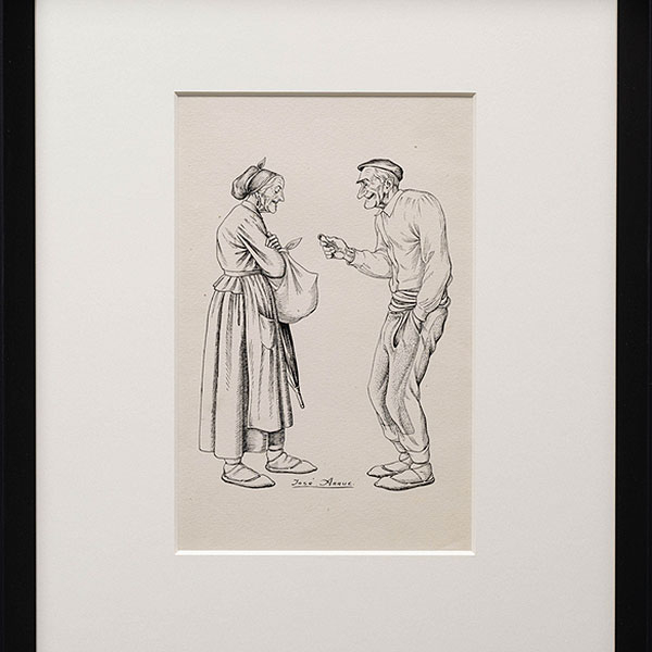 "Pero ¿Ya te acuerdas Maichu, ya te acuerdas....? ! No me voy a alcordar pues; Ynasio, no me voy a alcordar"  JOSE ARRUE (Bilbao, 1895-1977). 